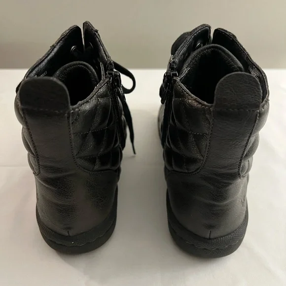 B.O.C. by BORN BOOTS, Women’s Size 6.5, Gray / Brown High-Top Sneakers / Boots. - Picture 5 of 9